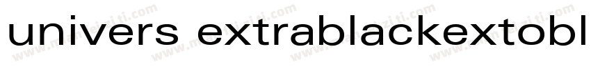 univers extrablackextoblique字体转换